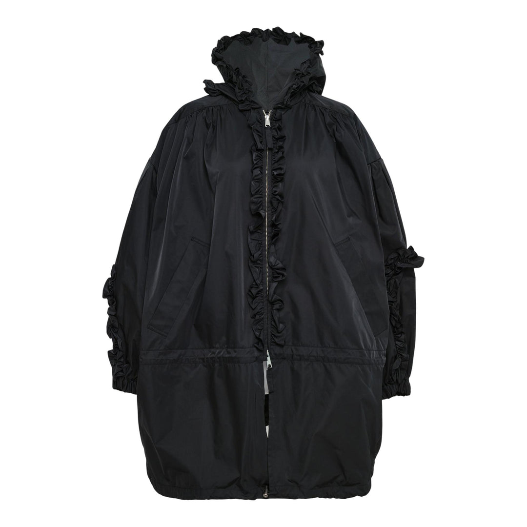 Club21 - ENFOLD - Frilly Blouson - BLOUSON - Black