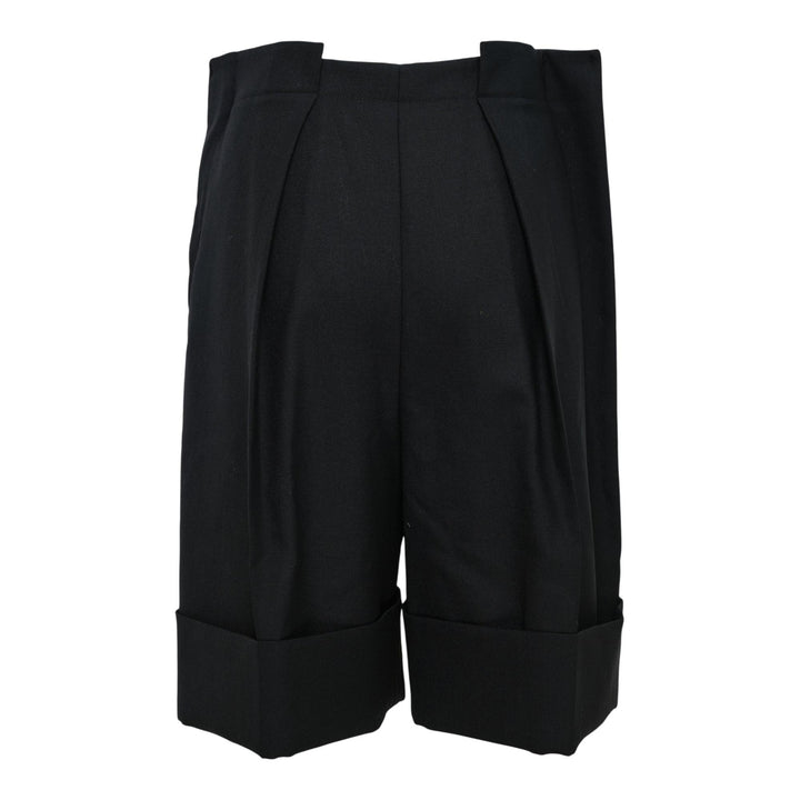Club21 - ENFOLD - Tucked Bermuda Pants - SHORTS - Black