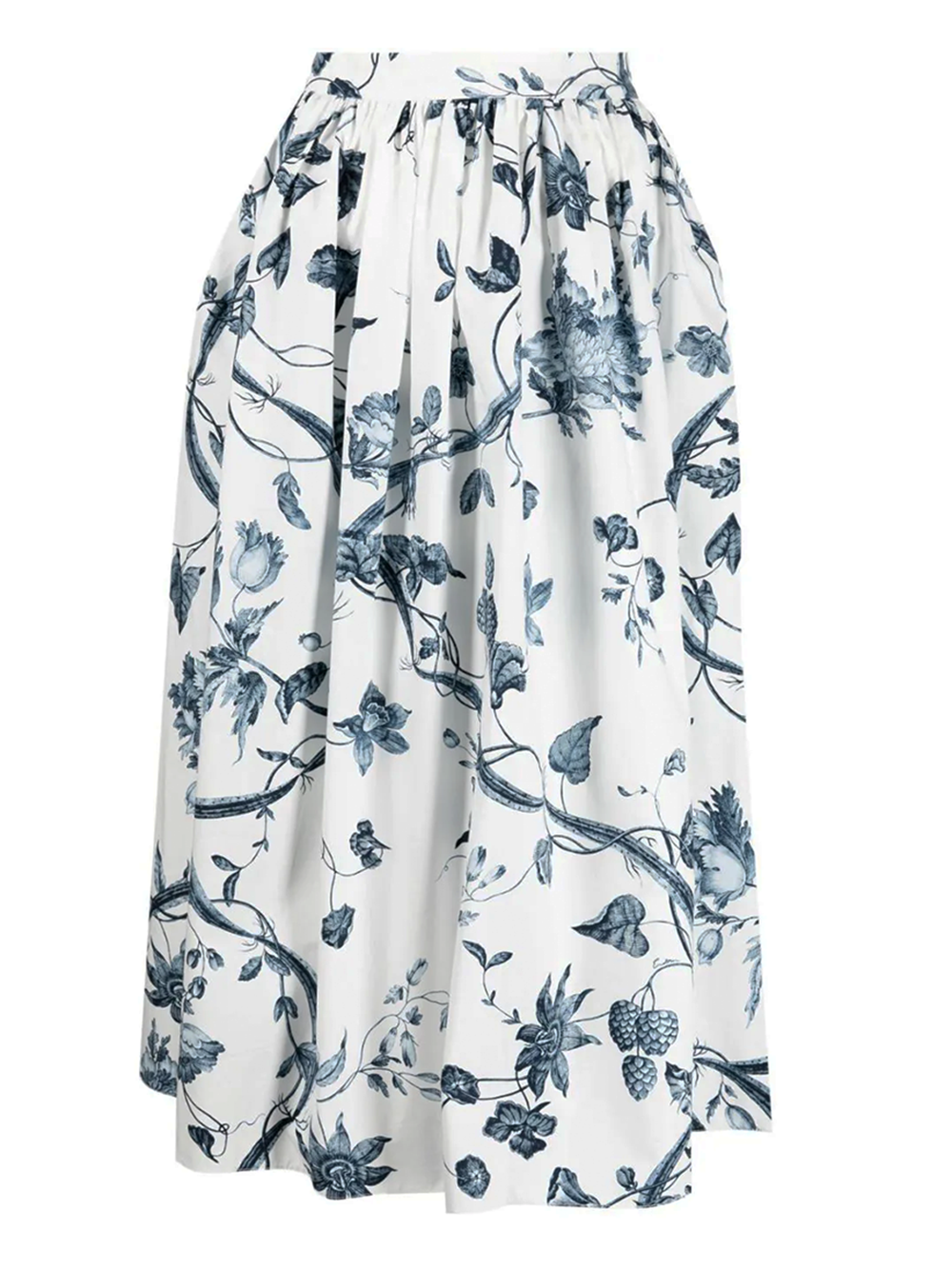 Erdem Volume Midi Skirt White 1