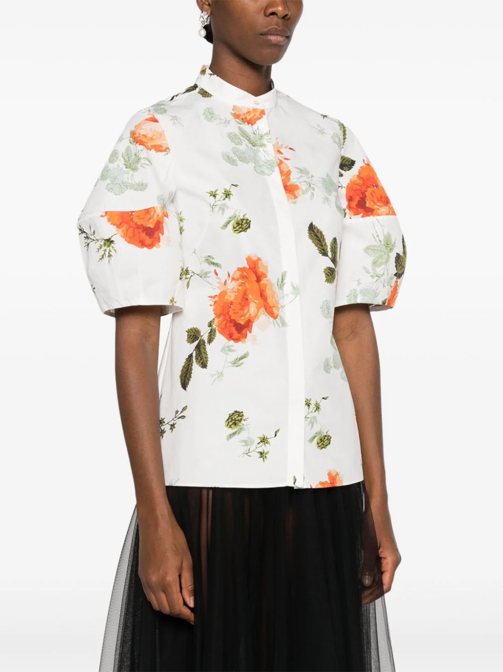 Erdem-Volume-Short-Sleeve-Blouse-White-3