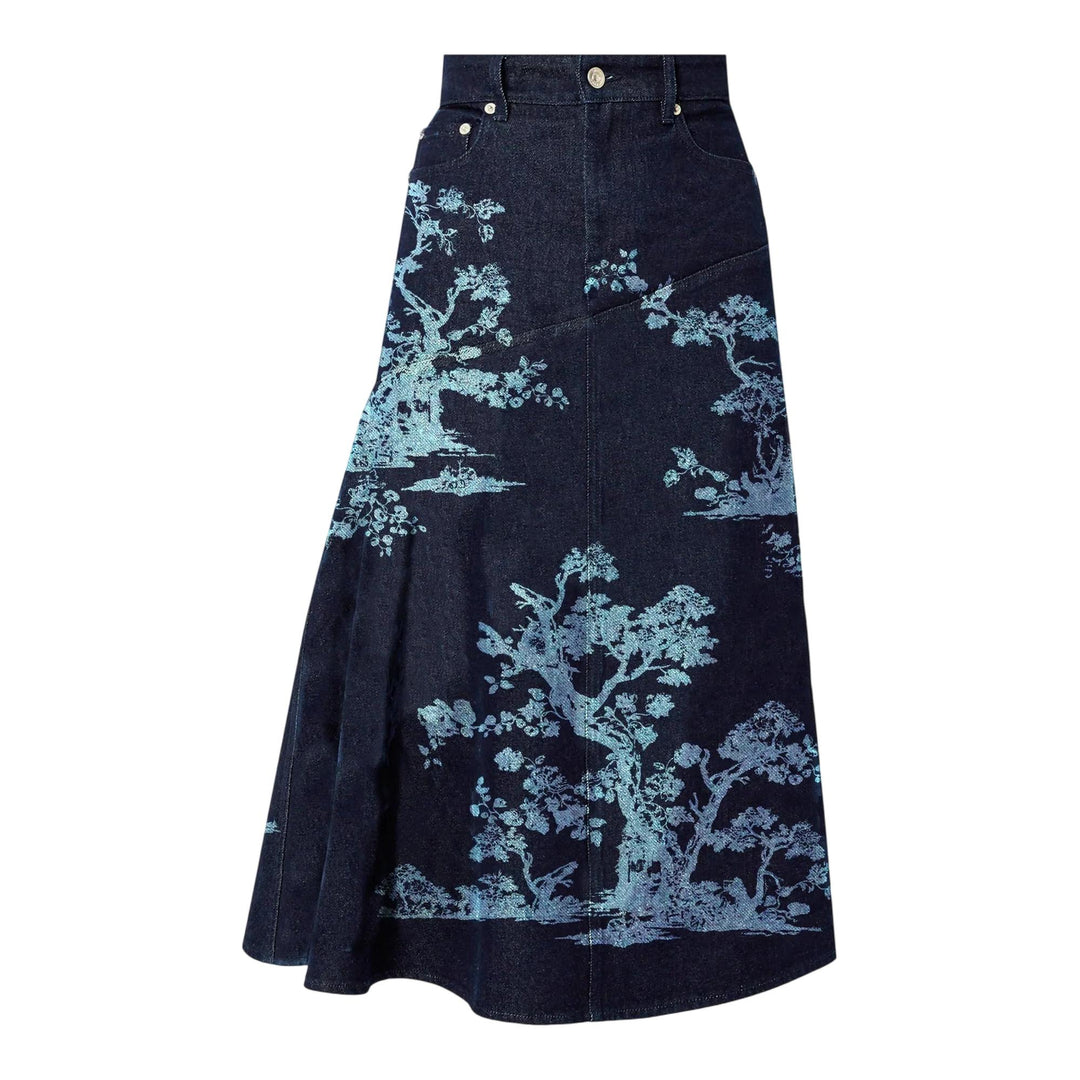 Club21 - Erdem - A-Line Midi Skirt - SKIRTS - Blue