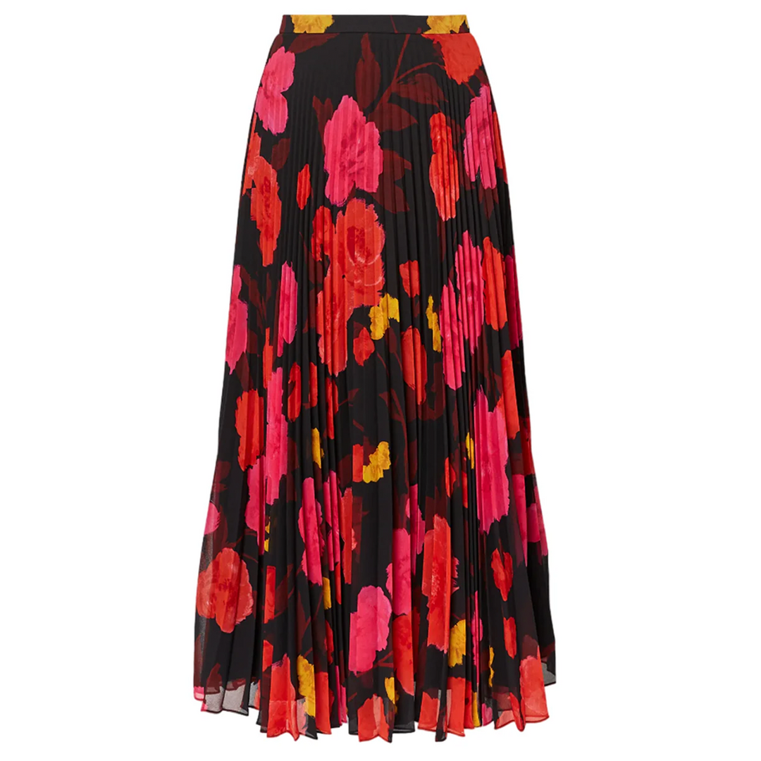 Pleated Midi Skirt