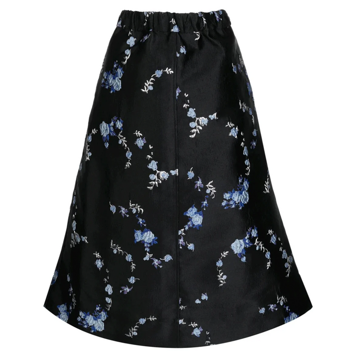 3D Jacquard Elasticated Midi Skirt