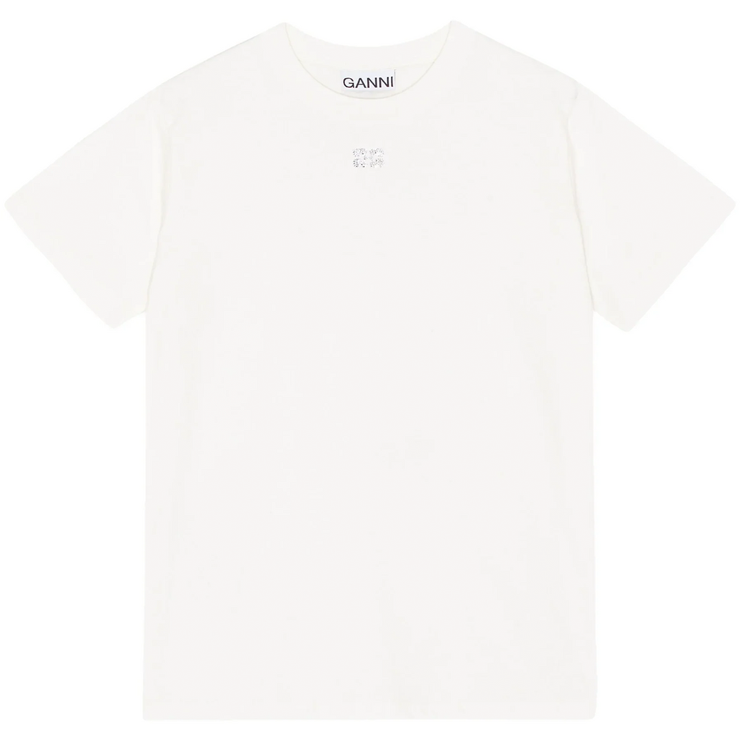 Basic Jersey Rhinestone Relaxed T-Shirt