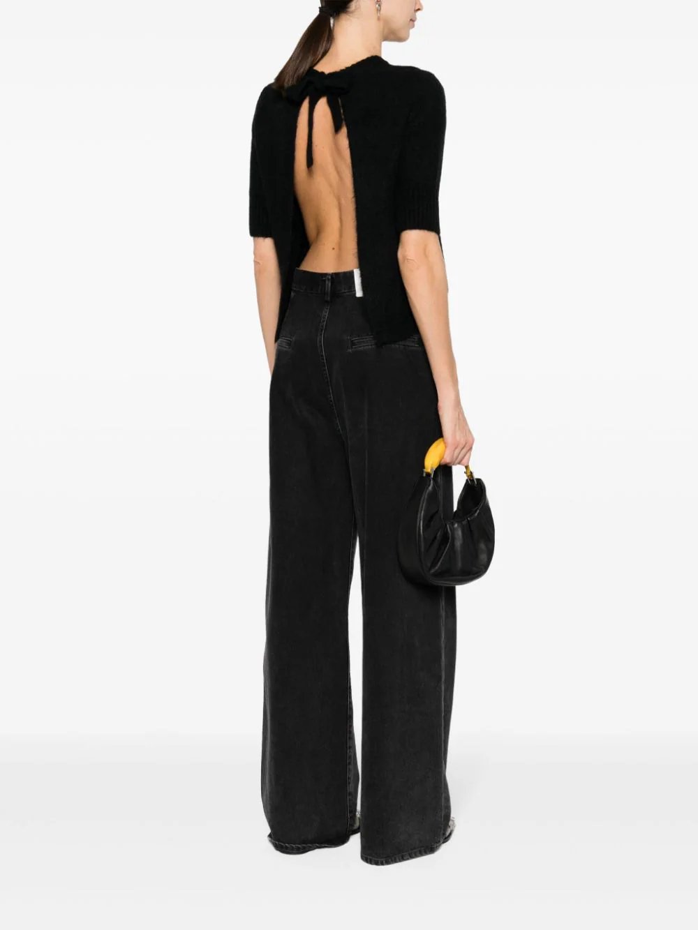 GANNI-Brushed-Alpaca-Open-Back-Top-Black-2