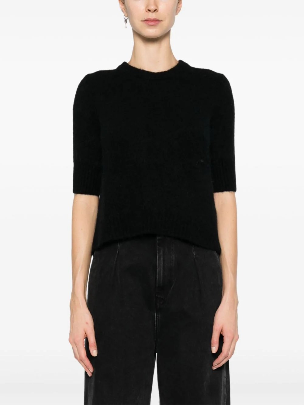 GANNI-Brushed-Alpaca-Open-Back-Top-Black-4