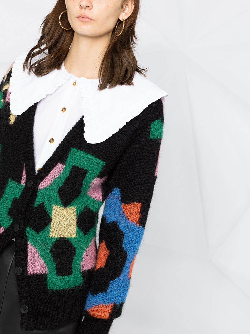 GANNI-Fitted-Shirt-White-5