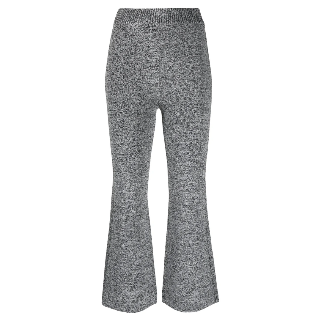 멜란지 립 크롭 팬츠