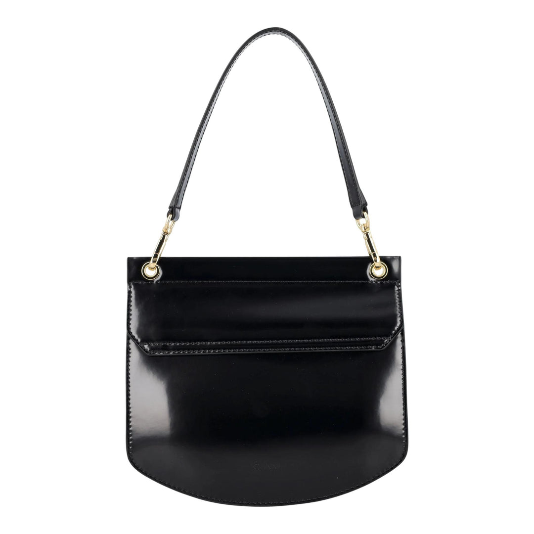 Club21 - GANNI - Apo-G Bag Small Patent - HANDBAGS - Black