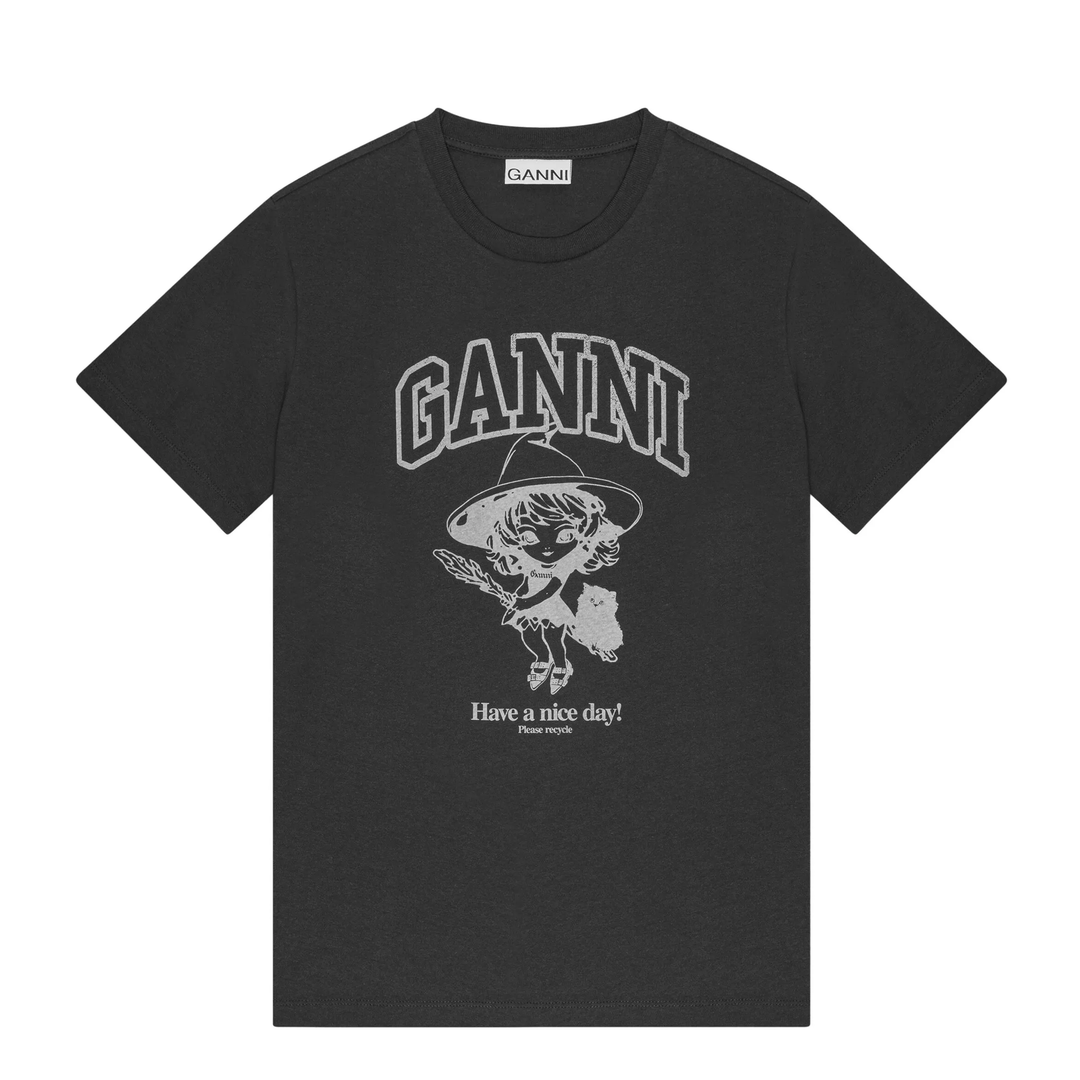 Basic Cotton Witch Relaxed T-Shirt