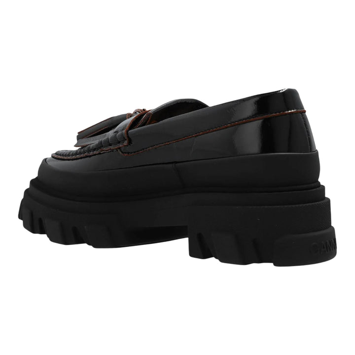 Club21 - GANNI - Cleated Loafer Naplack - LOAFER - Black