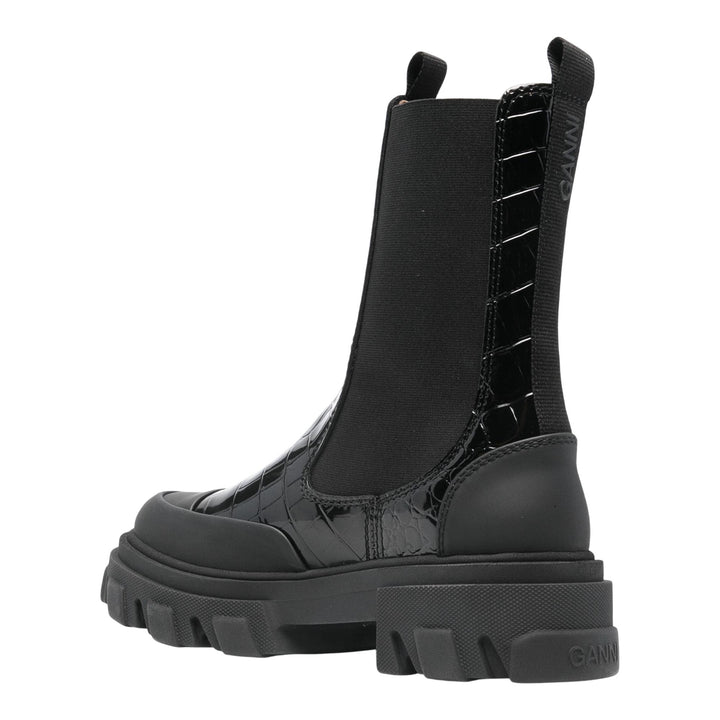Club21 - GANNI - Cleated Mid Chelsea Boots - BOOTS - Black