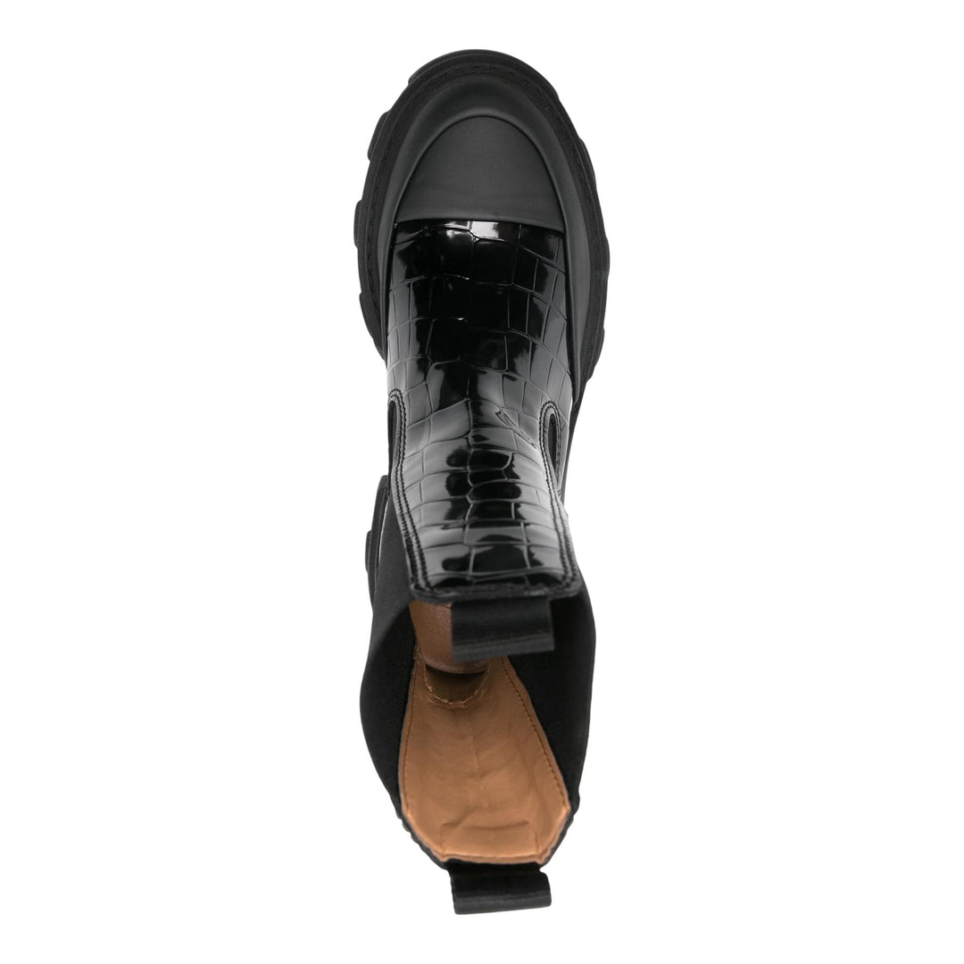 Club21 - GANNI - Cleated Mid Chelsea Boots - BOOTS - Black
