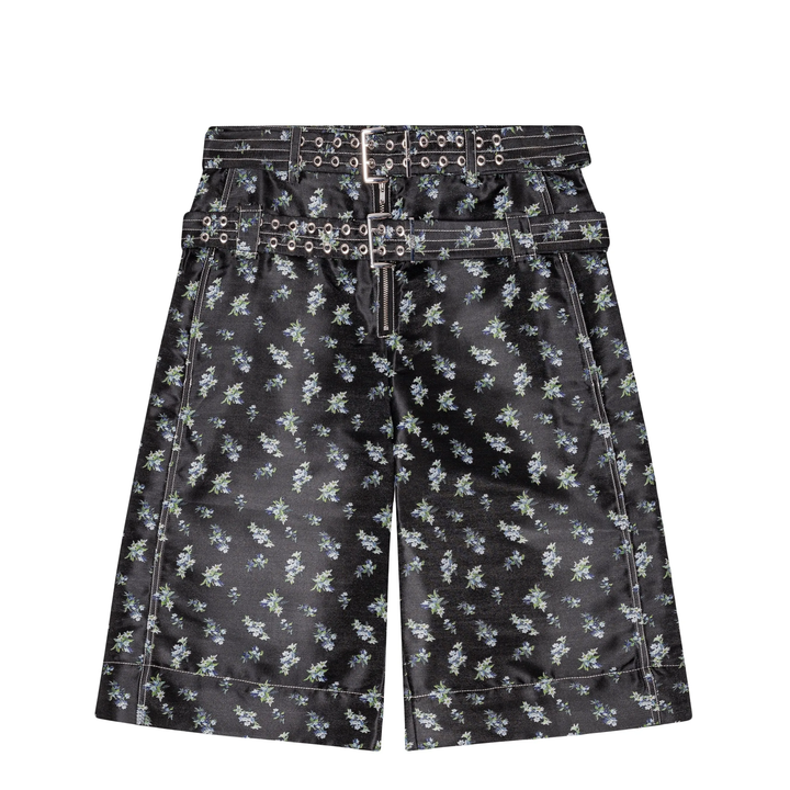 Floral Jacquard Shorts