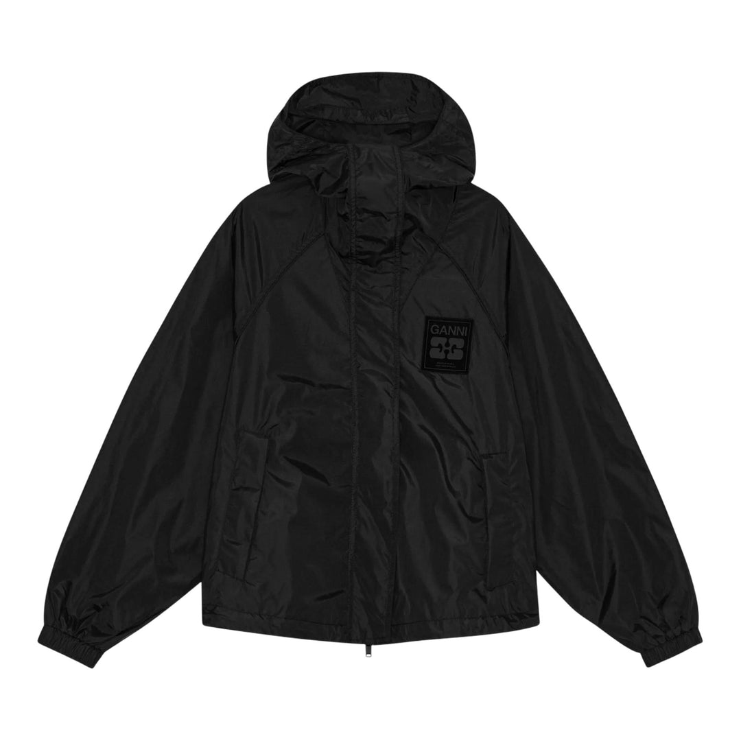Club21 - GANNI - Flyweight Nylon Jacket - BLOUSON - Black