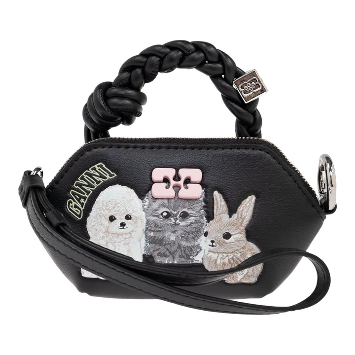 Club21 - GANNI - Ganni Bou Bag Nano Animals - COIN POUCHES - Black