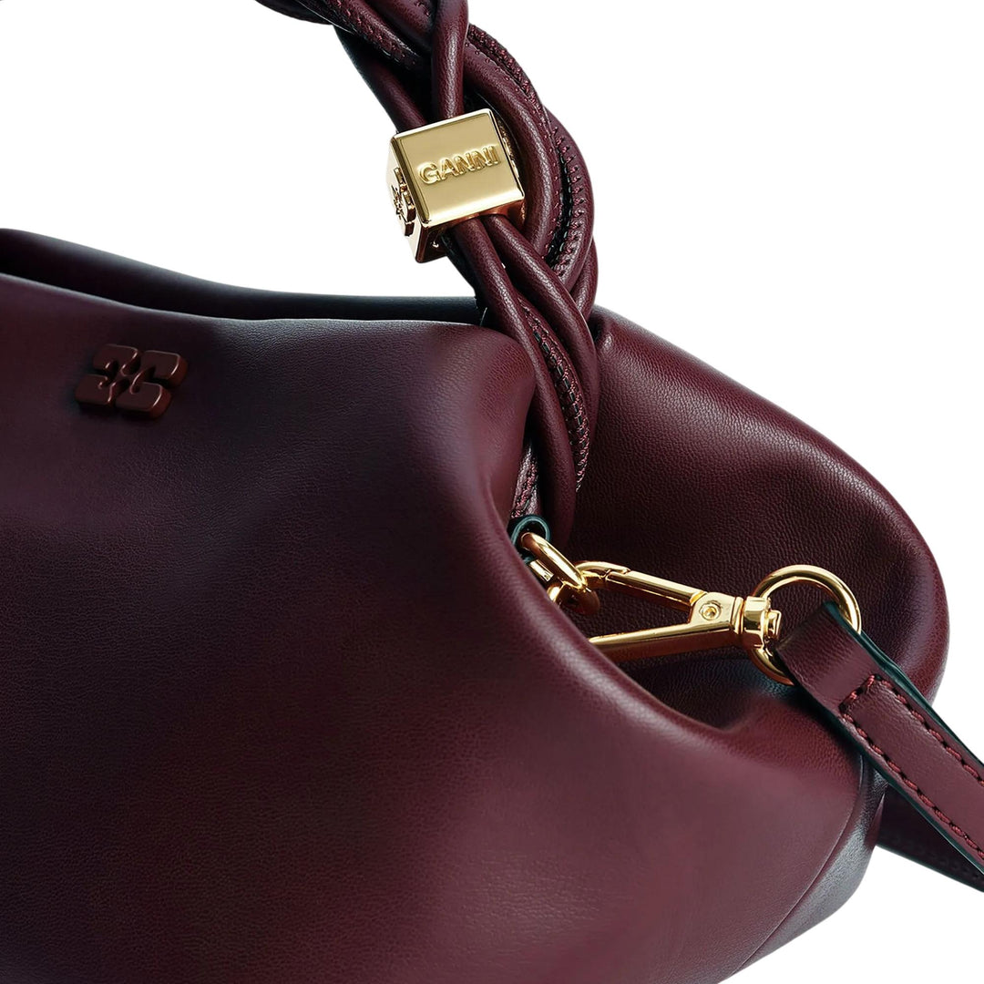 Club21 - GANNI - Ganni Bou Bag Small - HANDBAGS - Burgundy