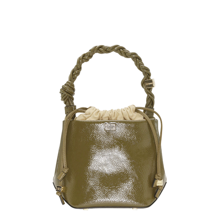 Ganni Bou Bucket Bag Patent