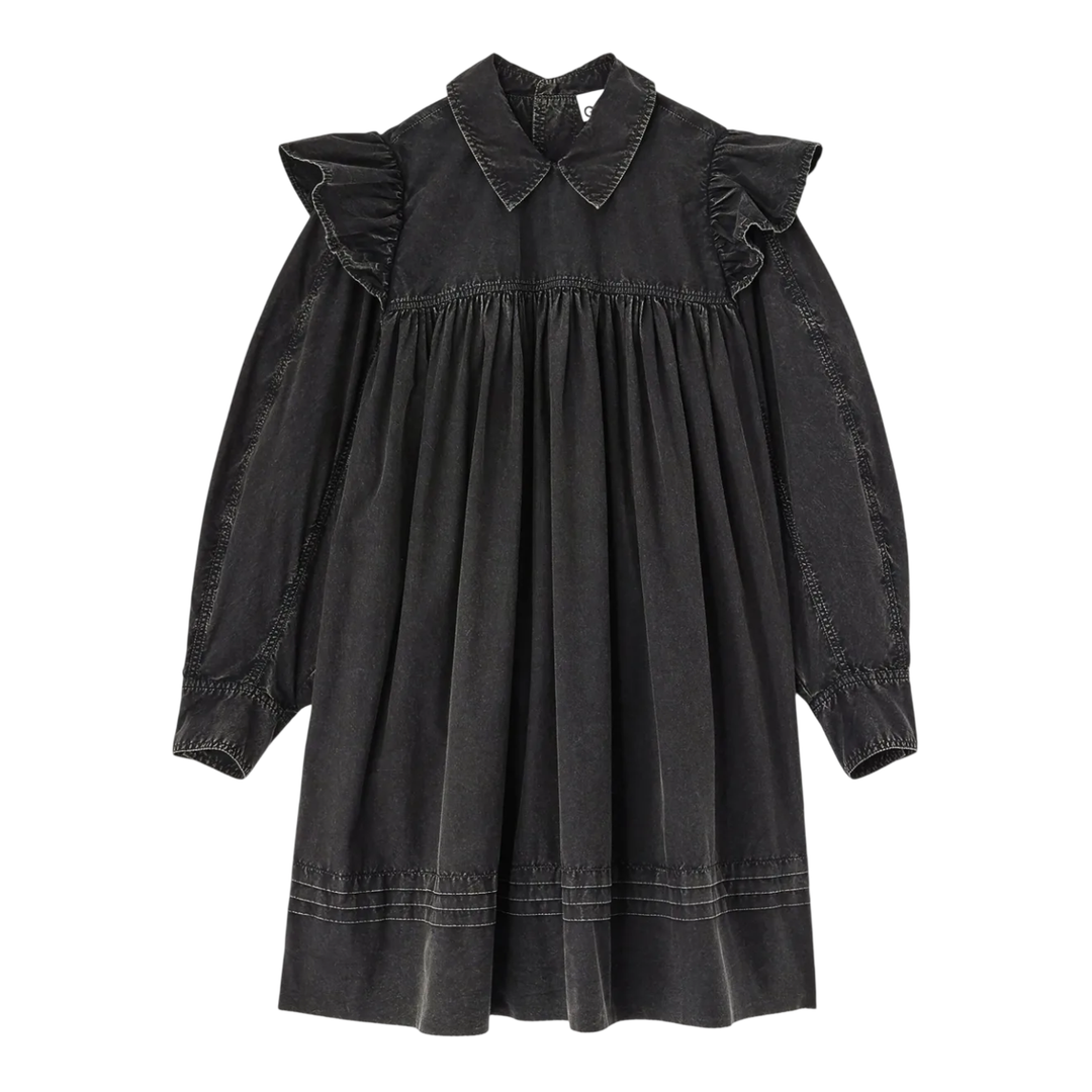 Garment Dyed Cotton Mini Frill