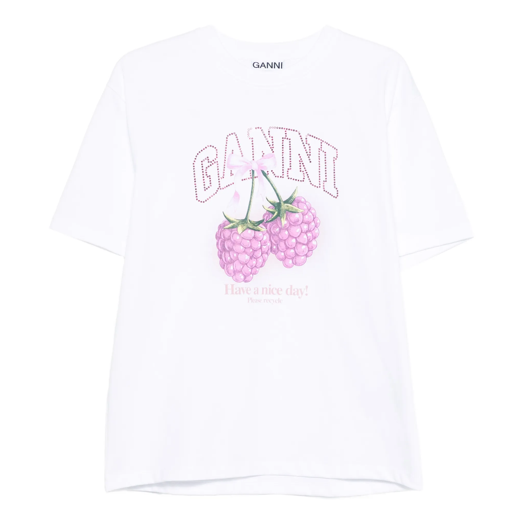 Heavy Cotton Jersey Raspberry Tee