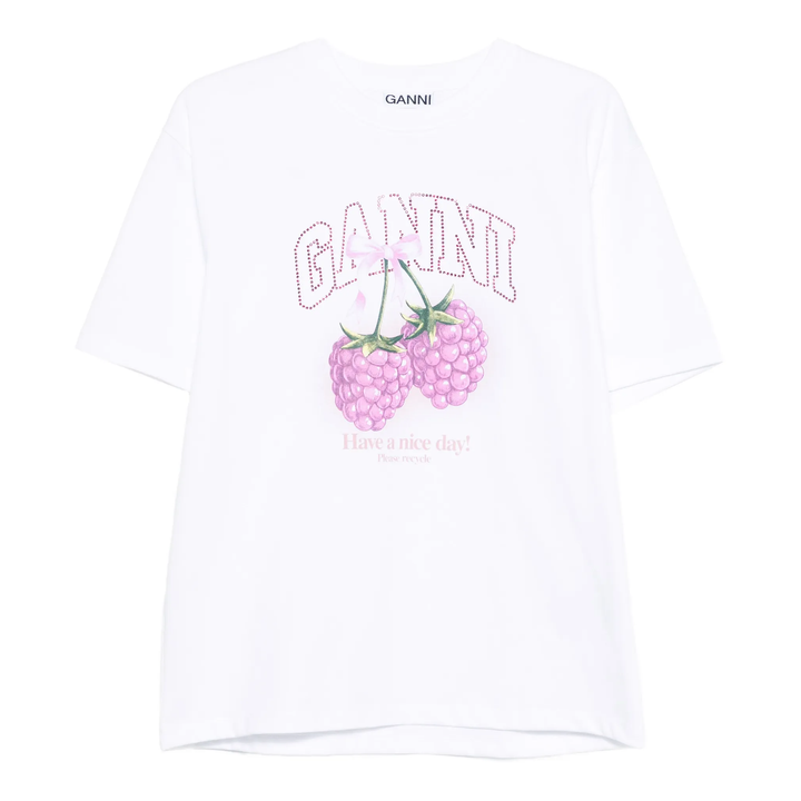 Heavy Cotton Jersey Raspberry Tee