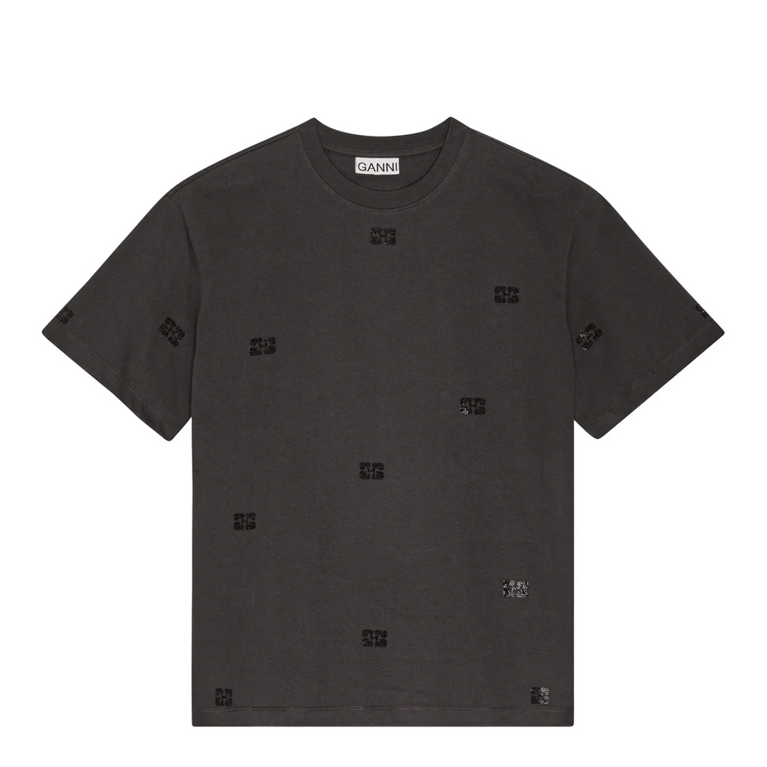 Heavy Cotton Rhinestone T-Shirt