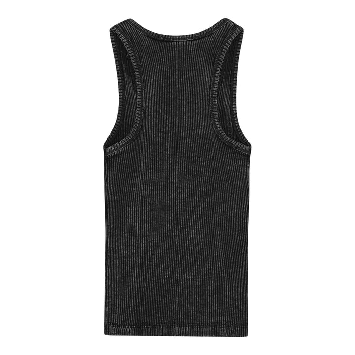 Club21 - GANNI - Heavy Rib Jersey Tank Top - TANK TOPS - Black