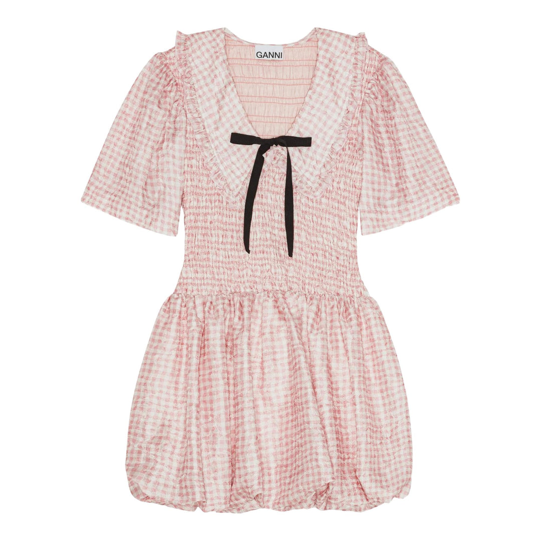 Club21 - GANNI - Pink Check Dress - DRESSES - Pink