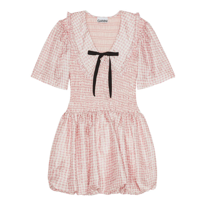 Club21 - GANNI - Pink Check Dress - DRESSES - Pink