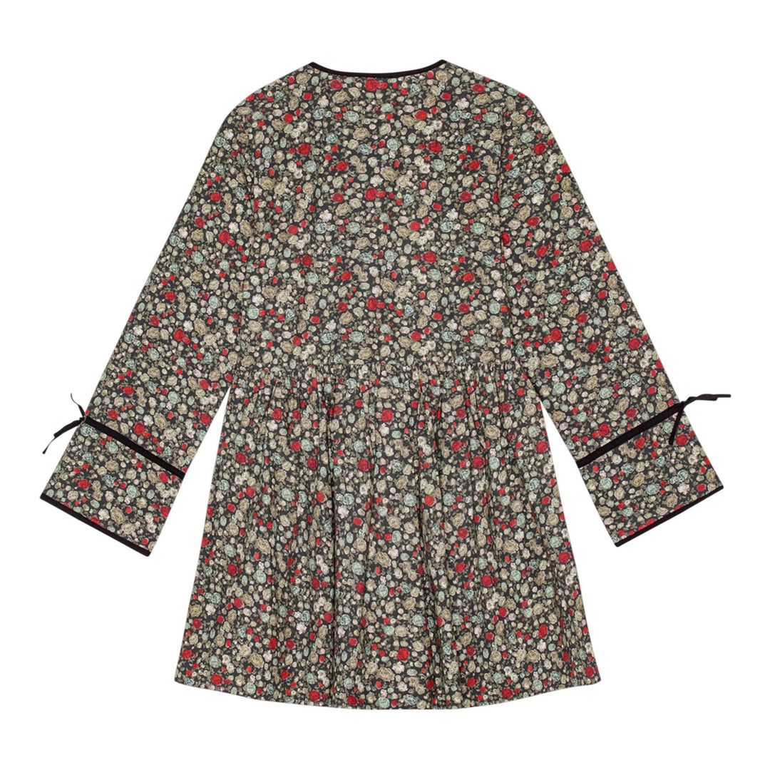 Club21 - GANNI - Printed Cotton Mini Wrap Dress - DRESSES - Multi