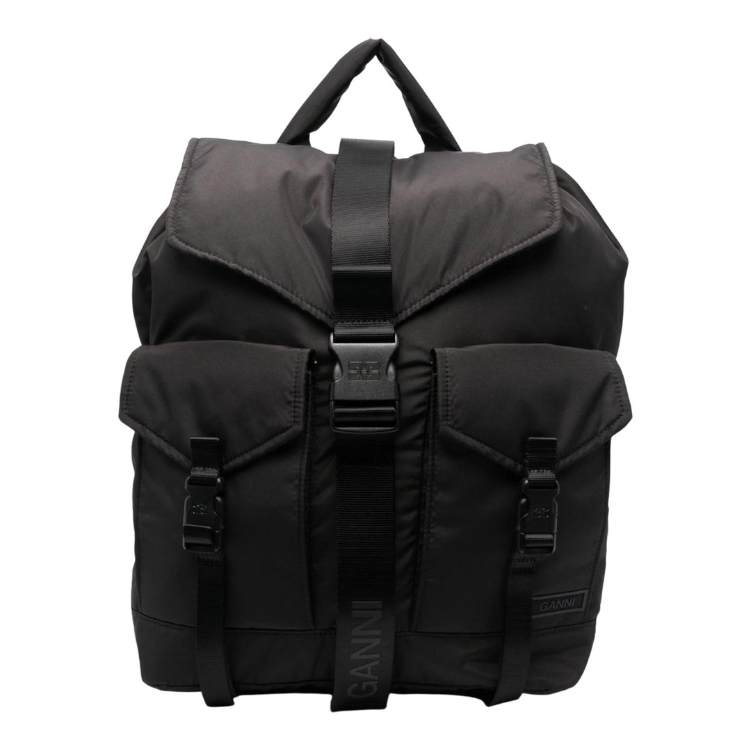 Club21 - GANNI - Recycled Tech Backpack - BACKPACKS - Black