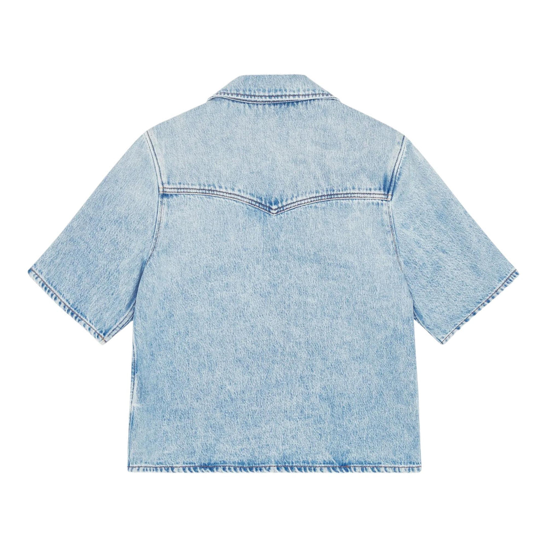 Club21 - GANNI - Soft Rigid Denim Shirt - BLOUSES - Denim