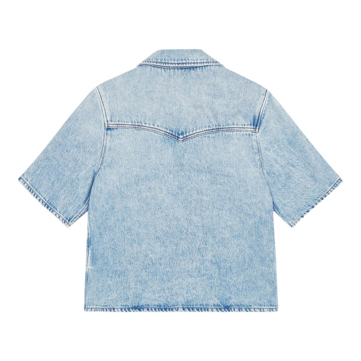 Club21 - GANNI - Soft Rigid Denim Shirt - BLOUSES - Denim