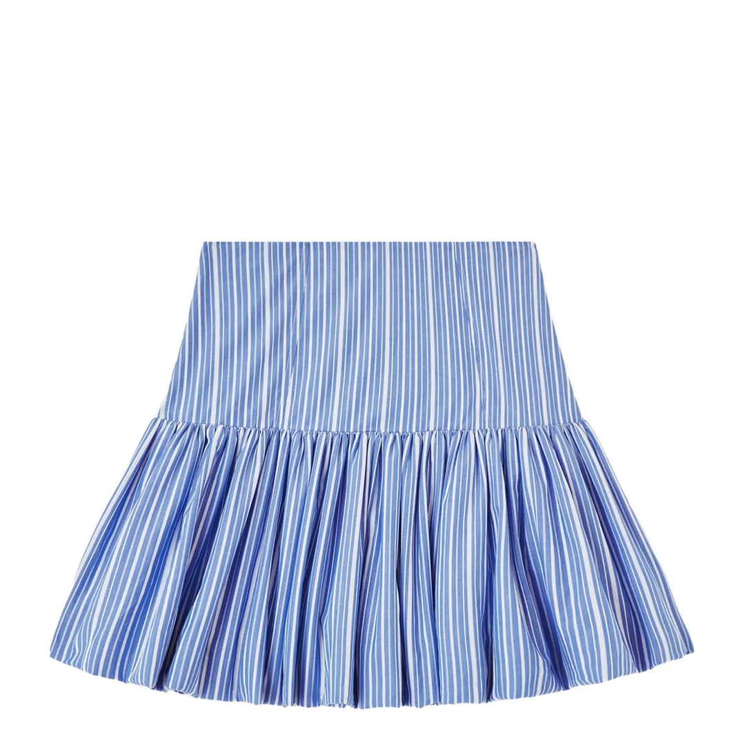 Stripe Cotton Mini Skirt