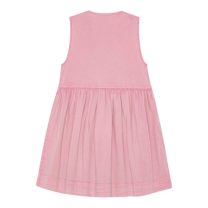 Club21 - GANNI - Washed Stretch Cotton Mini Bow Dress - WOVEN DRESSES - Pink