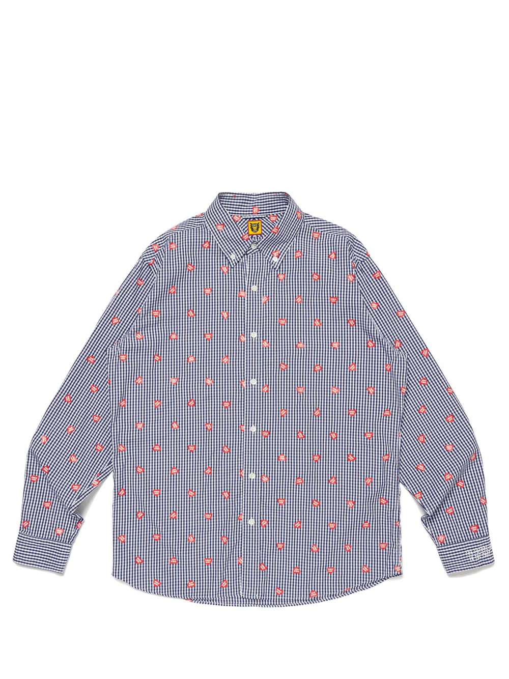 HUMANMADE_HeartGinghamCheckShirt-navy