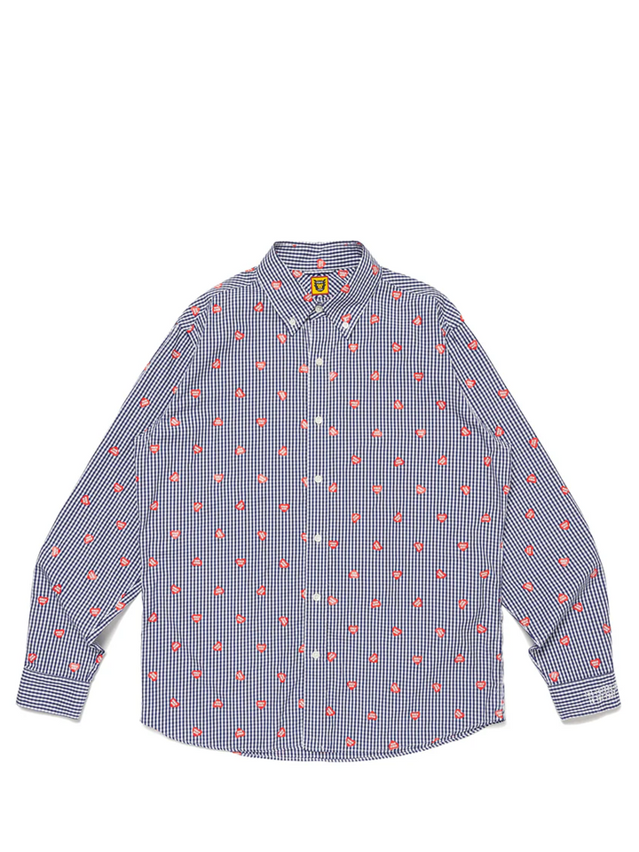 HUMANMADE_HeartGinghamCheckShirt-navy