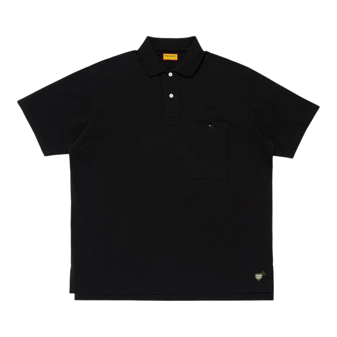 Club21 - HUMAN MADE - Big Polo Shirt - POLOS - Black