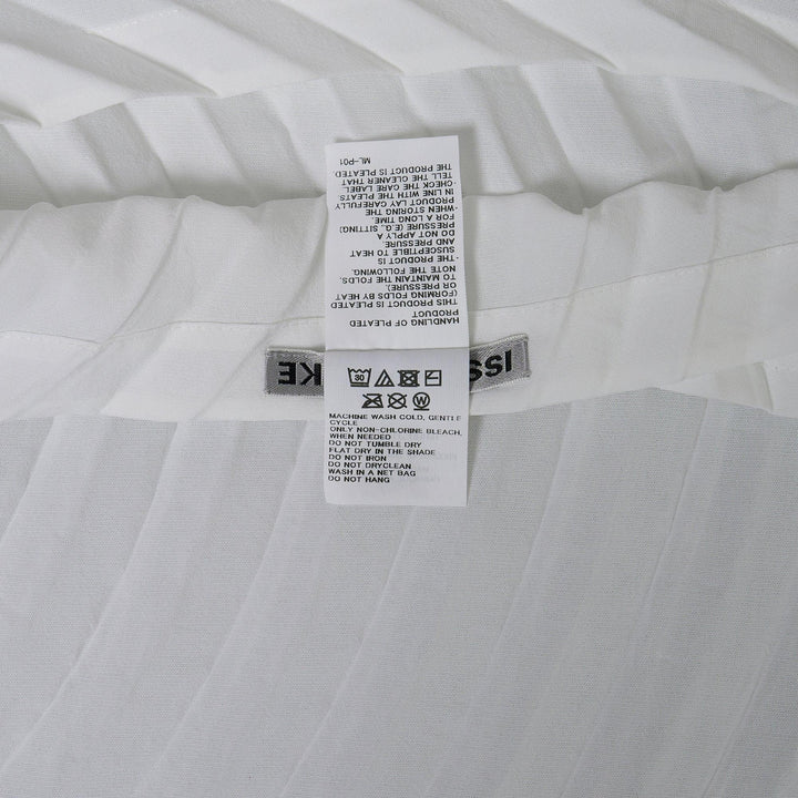 Club21 - ISSEY MIYAKE - Paper Bag Pleats Pleated Dress - PLEATED DRESSES - White