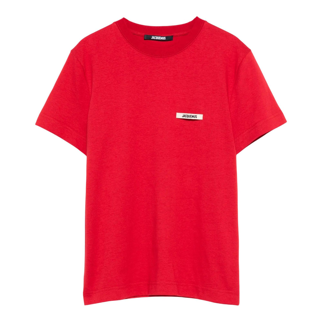 Club21 - JACQUEMUS - Le T-Shirt Gros Grain Manches Courtes - TEES - Red