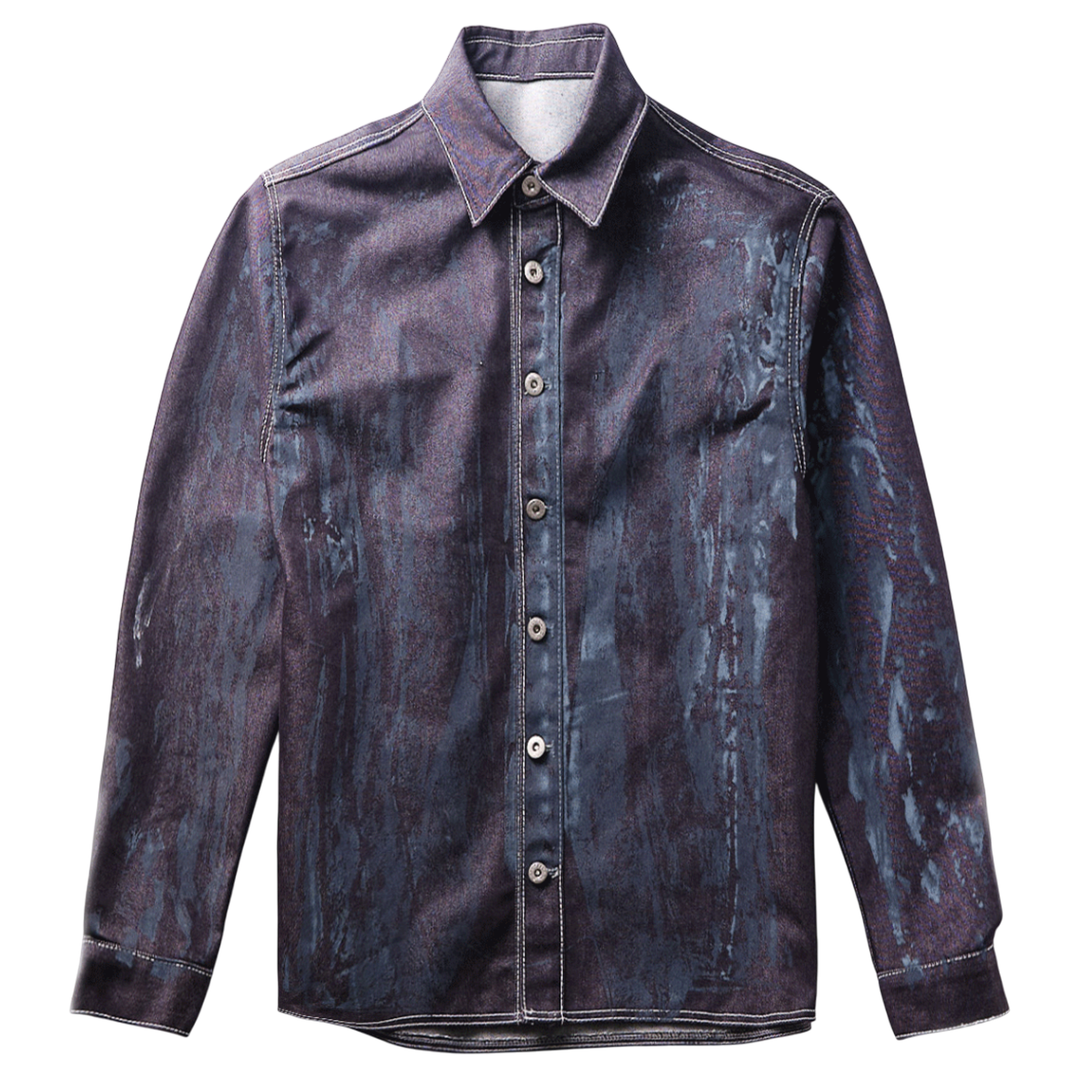 JUNTAE_KIM_Printed_Trompe_Loeil_Shirt_Indigo