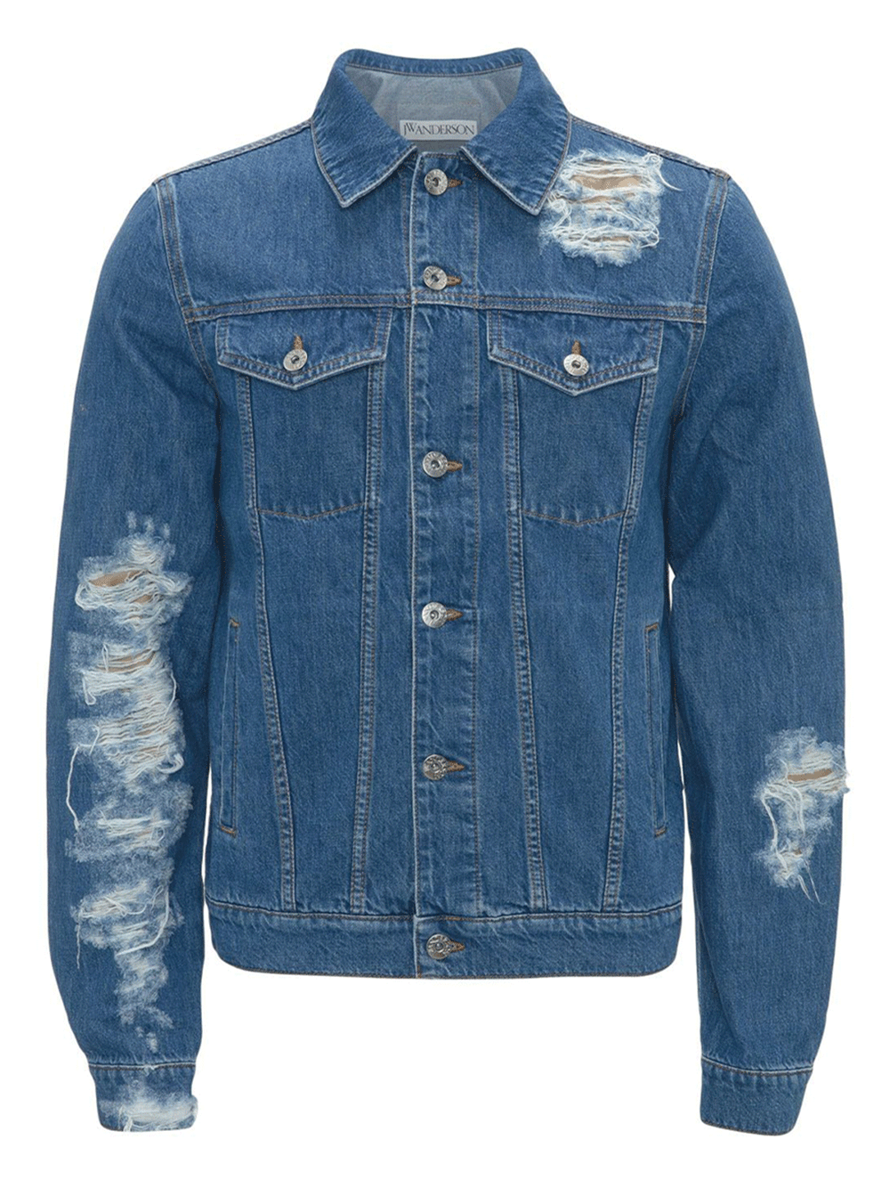 JW-Anderson-Lightweight-Cotton-Distresse-Blouson-Blue-1