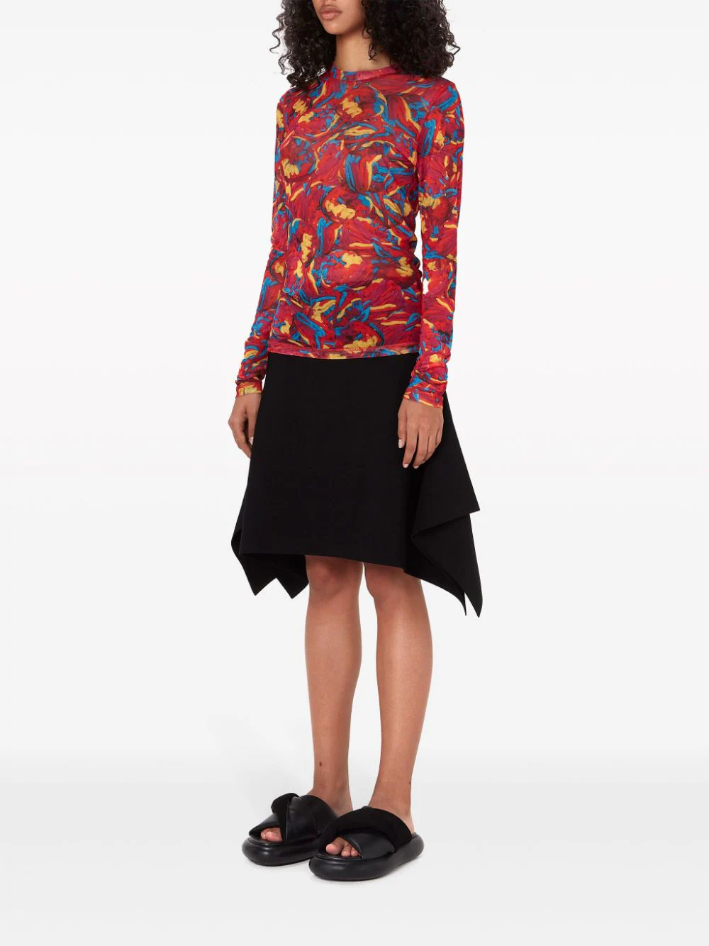 JW-Anderson-Long-Sleeve-Underpinning-Top-Red-2