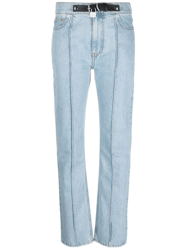 JW-Anderson-Padlock-Strap-Slim-Fit-Jeans-Denim-1