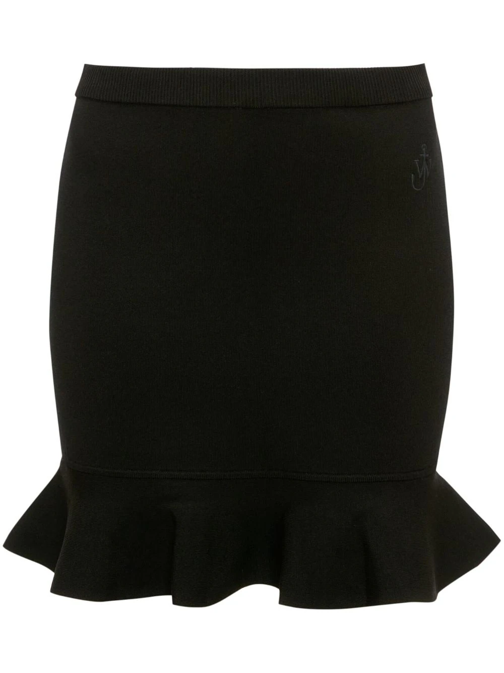 JW-Anderson-Ruffled-Hem-Mini-Skirt-Black-1