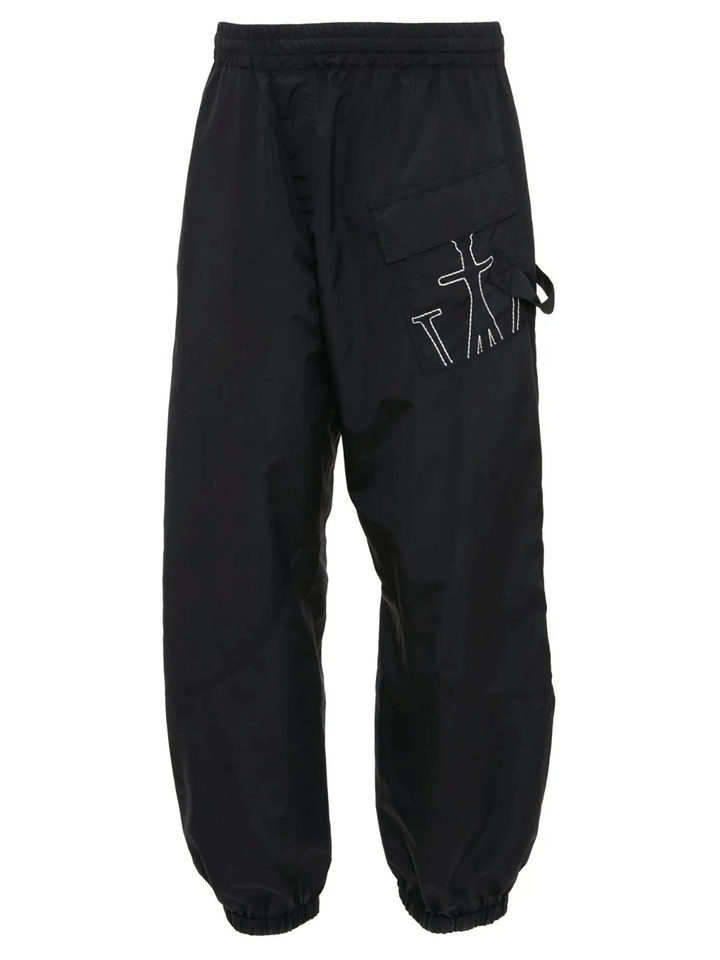 JW Anderson Twisted Joggers Nylon Black 1