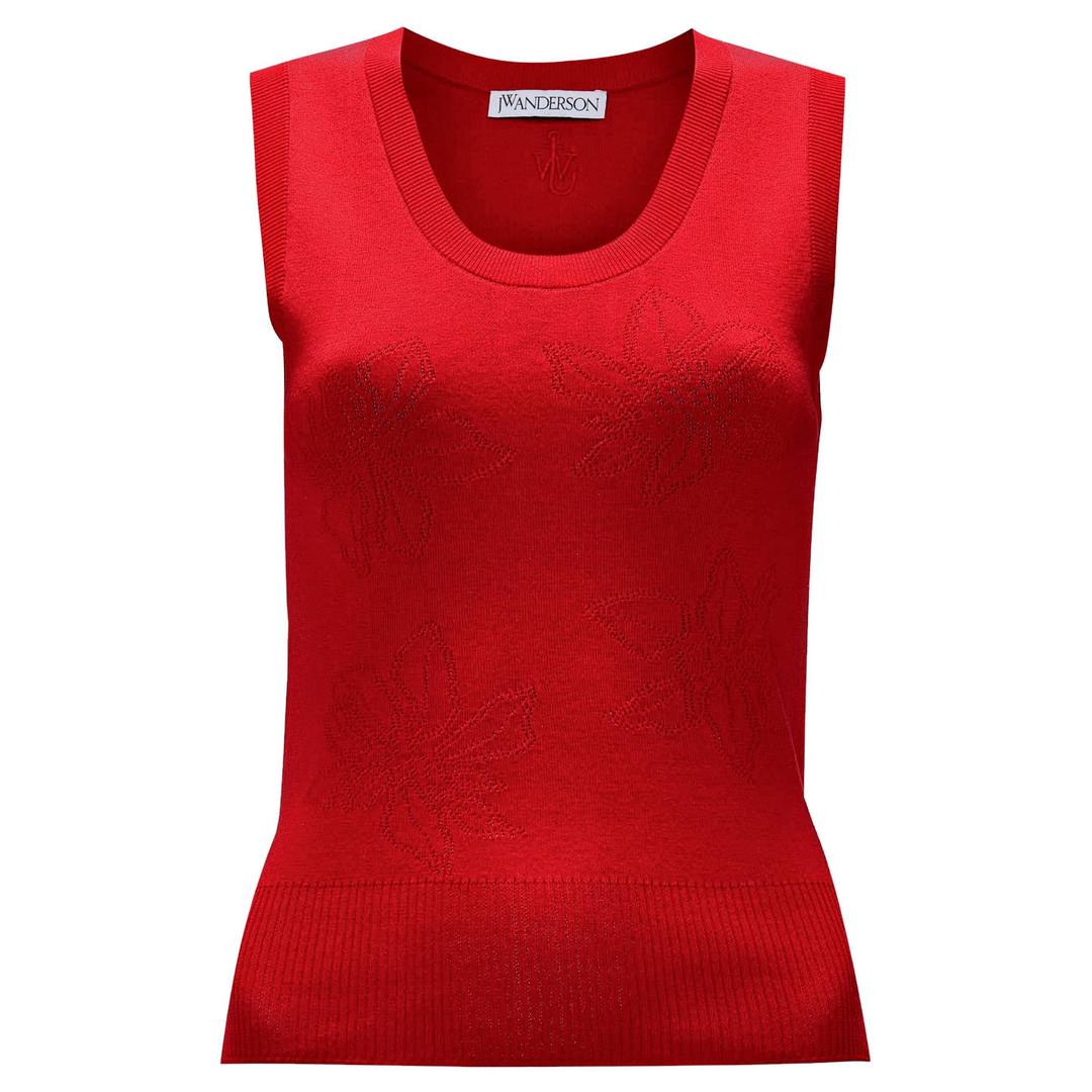 JW_Anderson_Flower_Pointelle_Tank_Top_Red