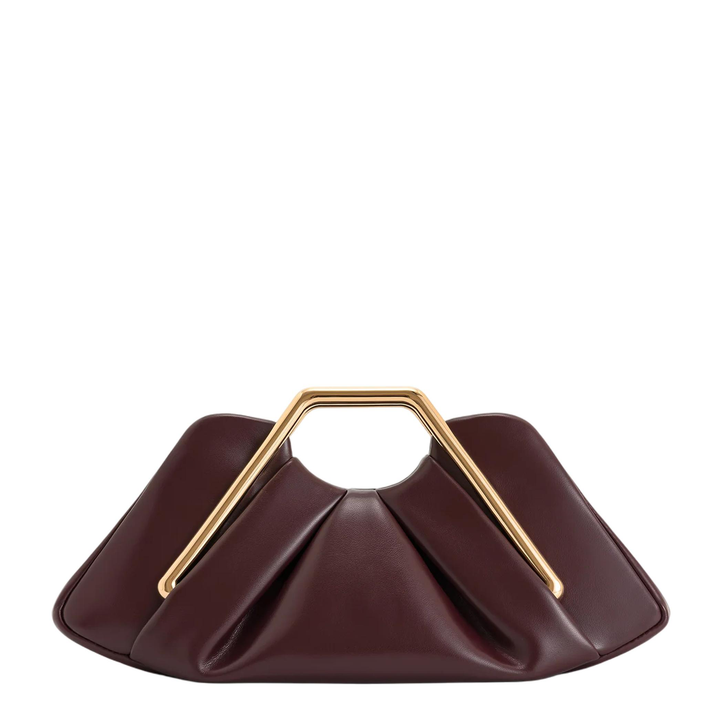 Lila Metal Frame Clutch