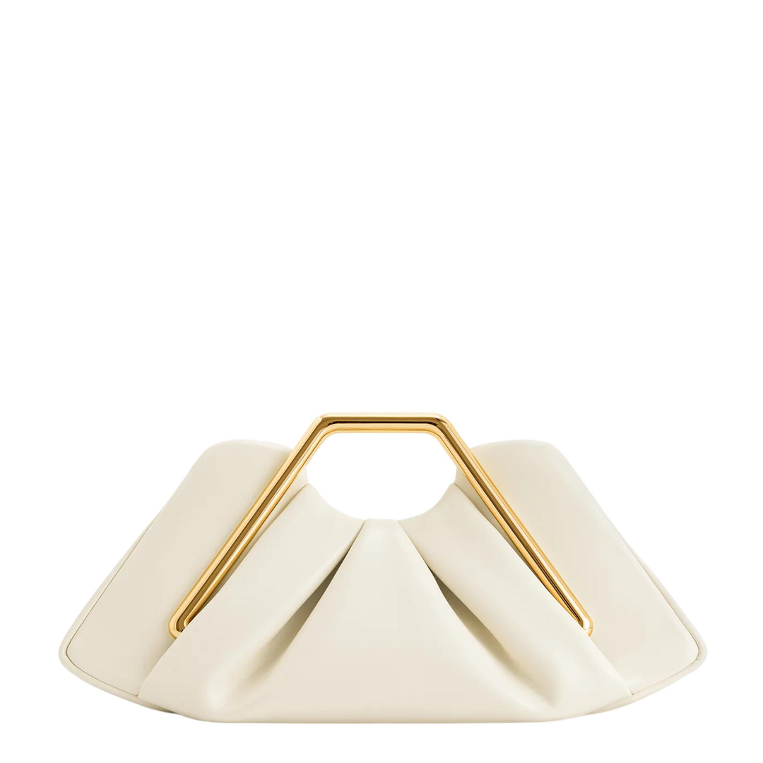 Lila Metal Frame Clutch