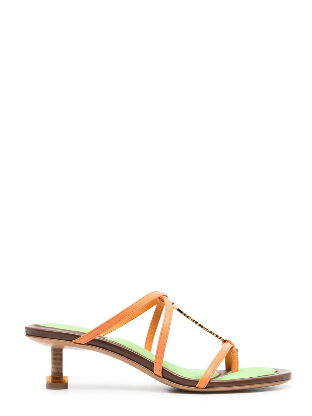 JACQUEMUS Les Sandales Basses Pralu Orange 1